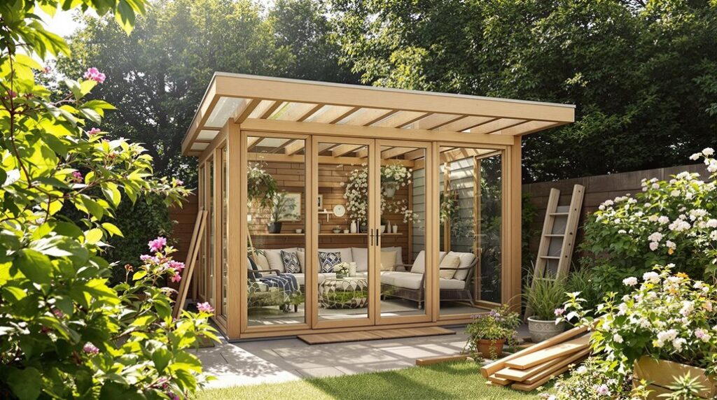 affordable diy garden retreat