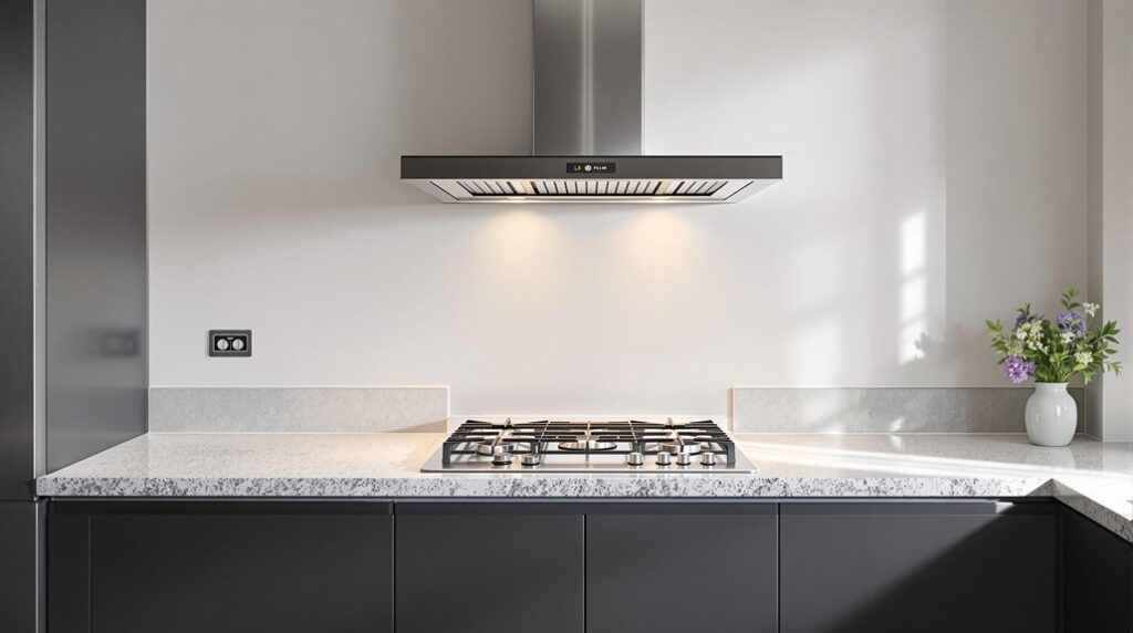 cooker hood height regulations