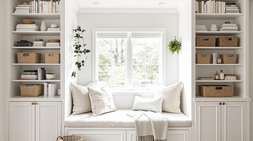 creative storage for alcoves