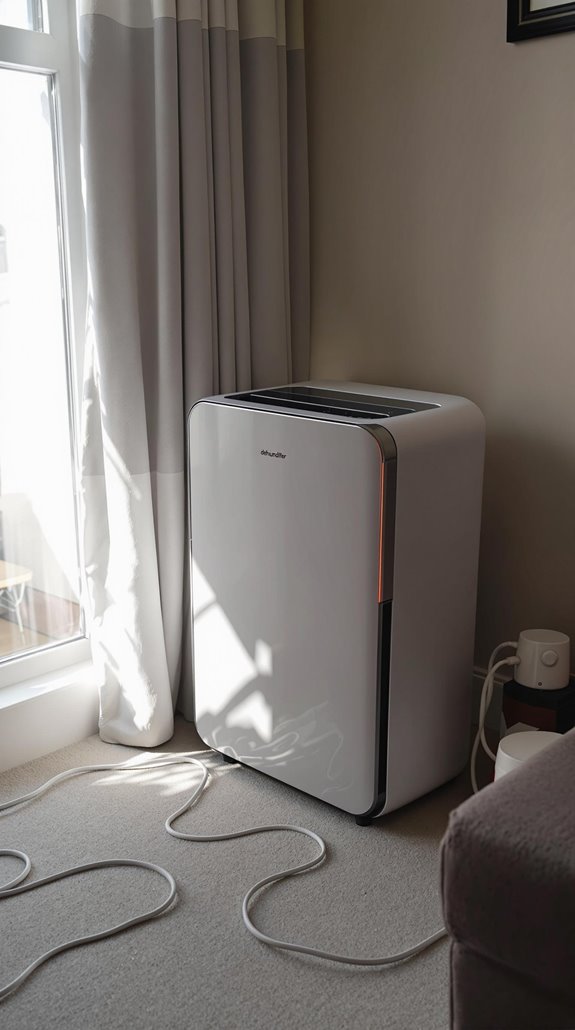 dehumidifier placement safety restrictions