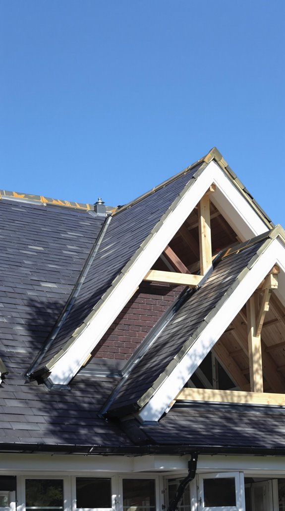 dual pitched roof components