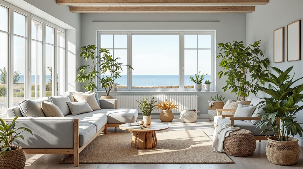 eco friendly coastal interior design
