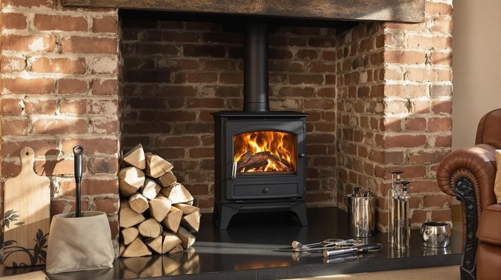 gas fireplace to wood stove conversion