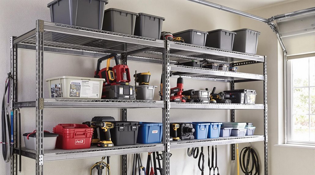 heavy duty metal shelving units