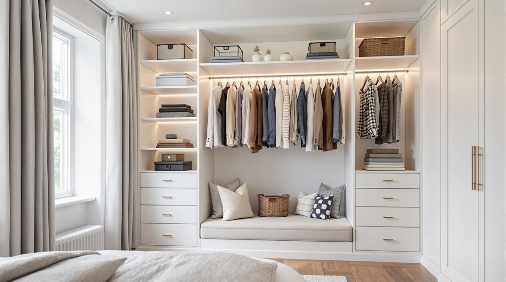 maximise space with custom wardrobes