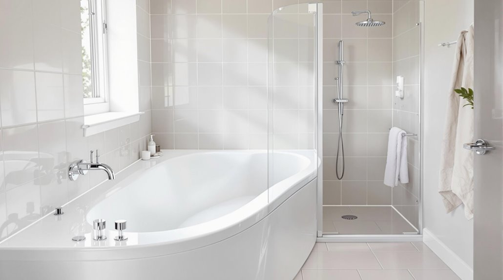 space saving bath designs