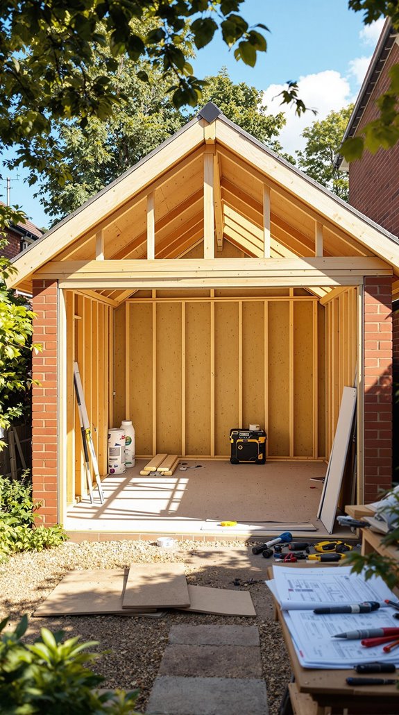 structured garage conversion process