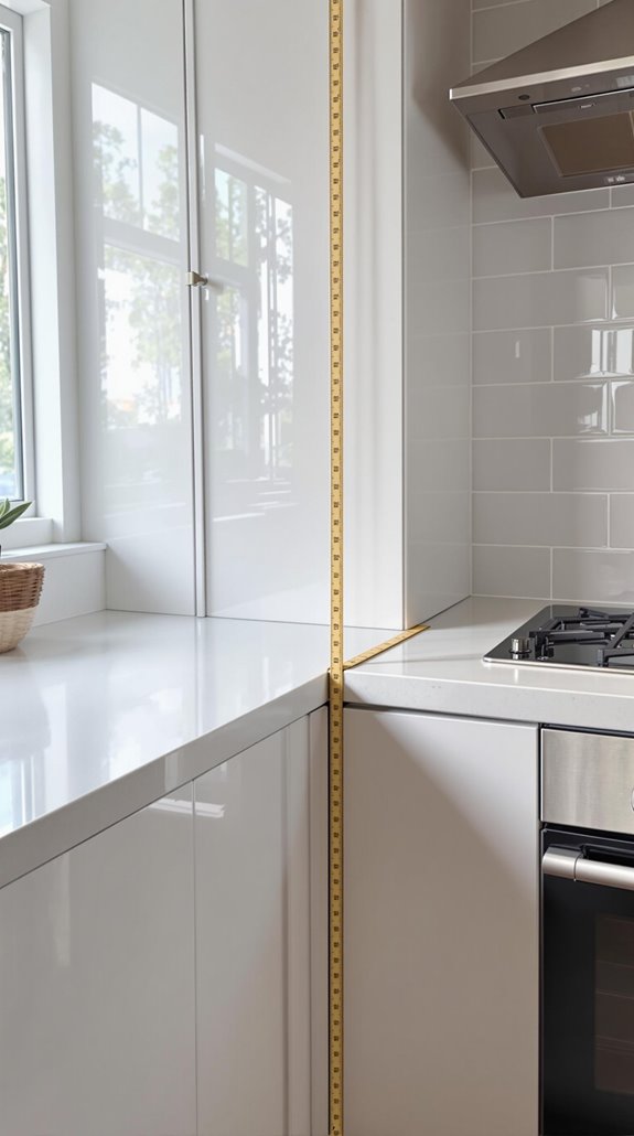 accurate kitchen gap measurements