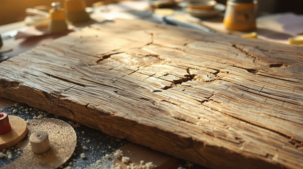 aging wood for rustic charm