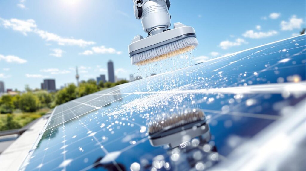 automated solar panel cleaning