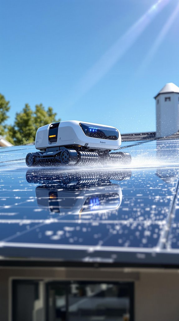 automatic solar panel cleaning