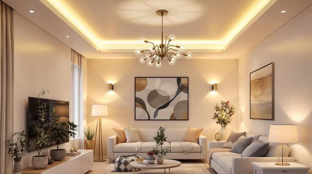bright lighting for low ceilings