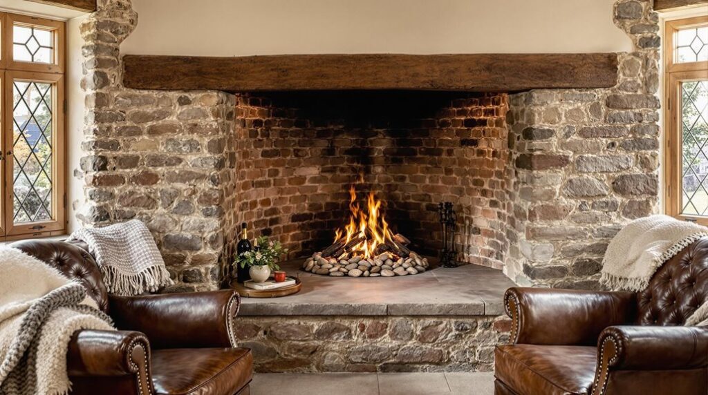 cozy inglenook fireplace designs