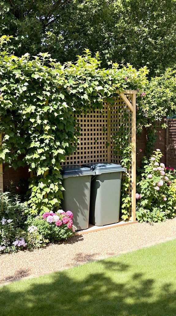 creative garden bin camouflage