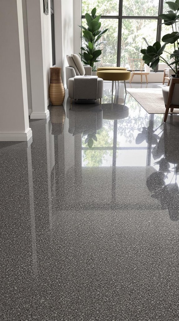 customized polished concrete flooring
