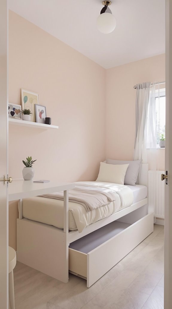 efficient small guest bedroom design