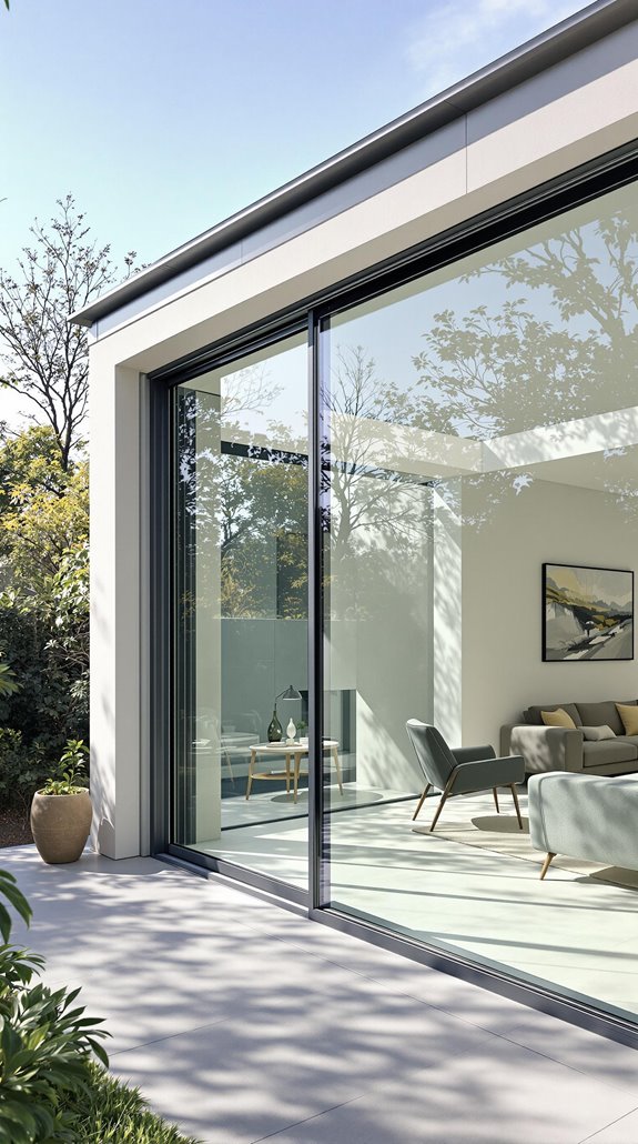 external glass mounting advantages