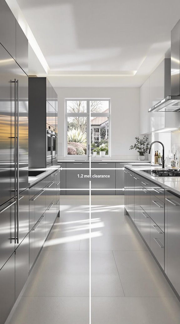 kitchen island clearance standards