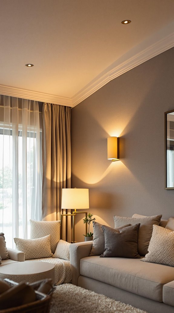 layered lighting for depth