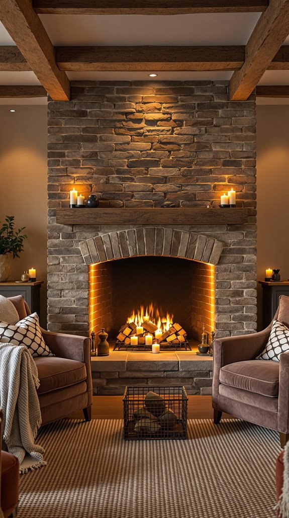 lighting enhances textured warmth
