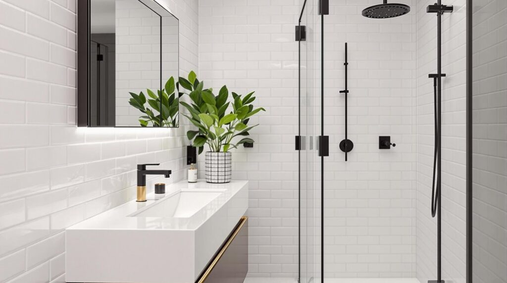 luxe small bathroom design