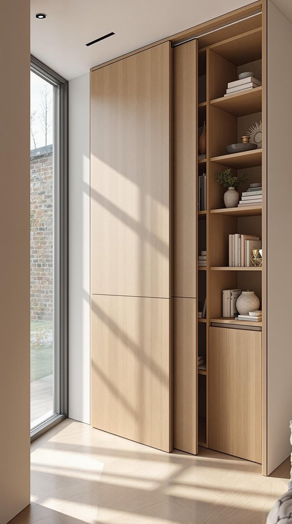maximizing space through hidden doors