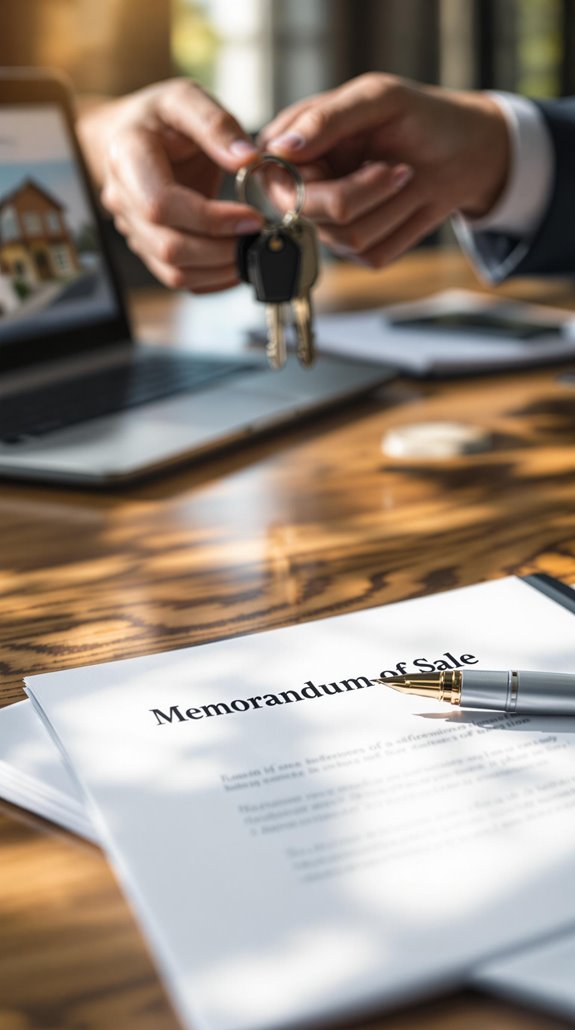 memorandum of sale importance