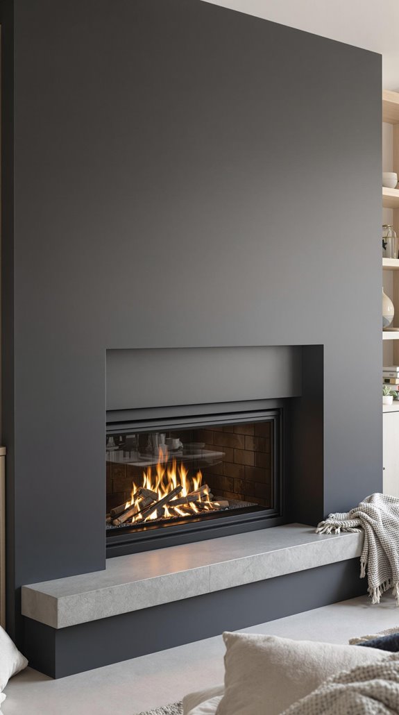modern minimalist inglenook design