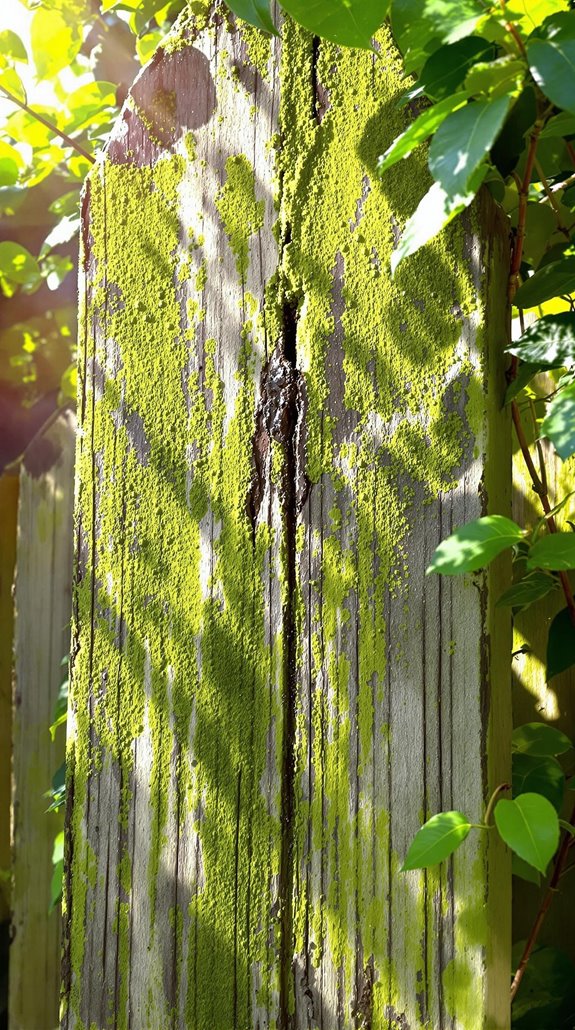 moisture and shade promote algae