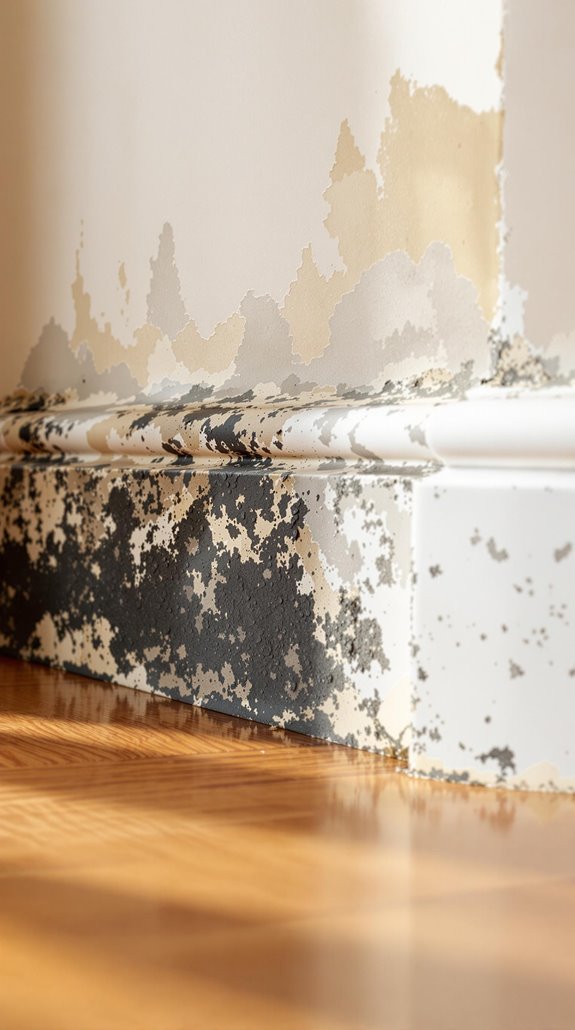 mould growth on skirting boards