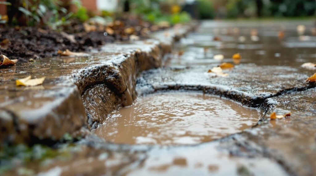 overflowing rainwater soakaway solution