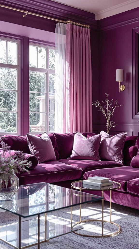 purple enhances home ambiance