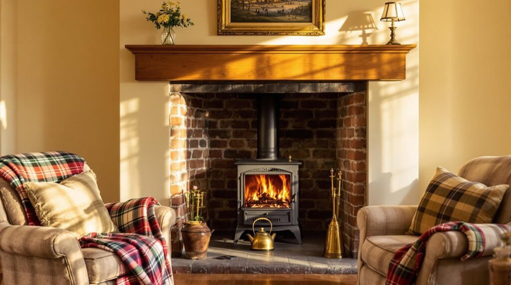restore cozy uk fireplace