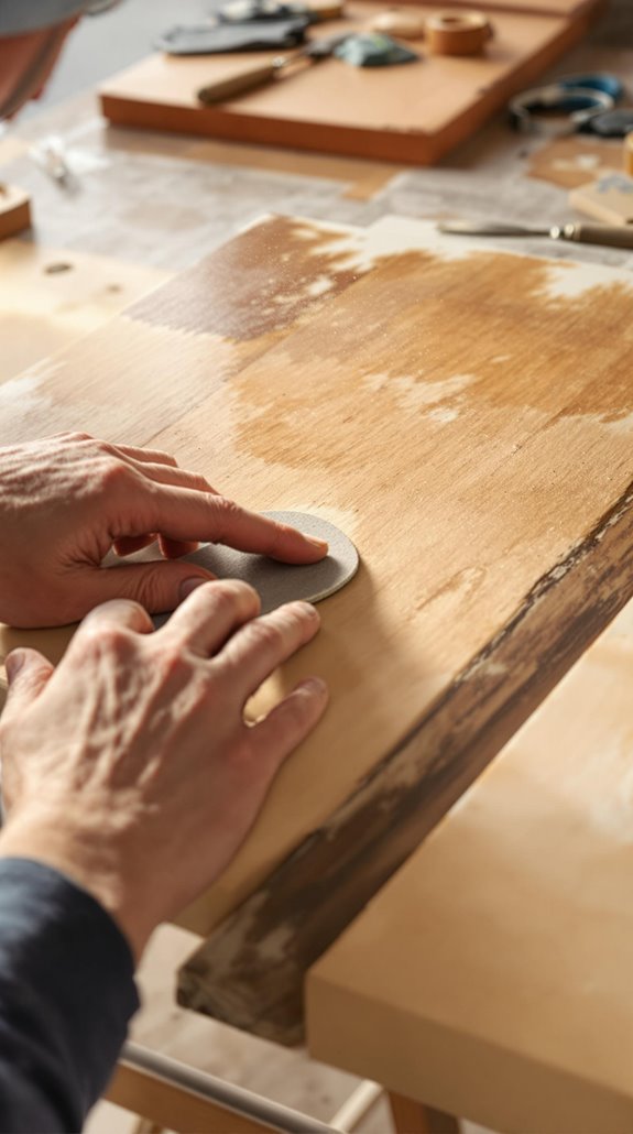 sanding for professional finish
