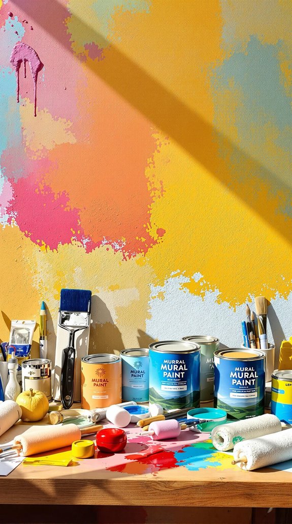selecting paint and materials