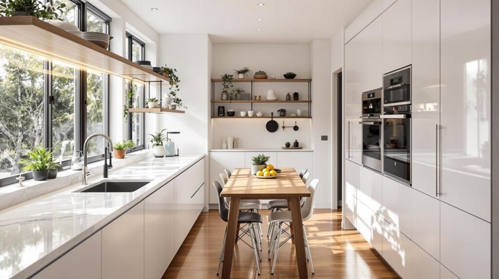 space efficient kitchen design