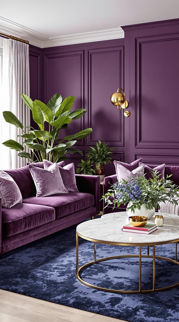strategic purple color combinations
