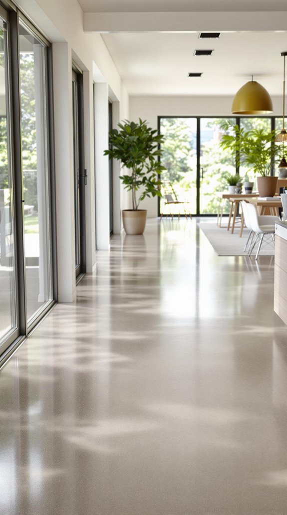 sustainable polished concrete flooring