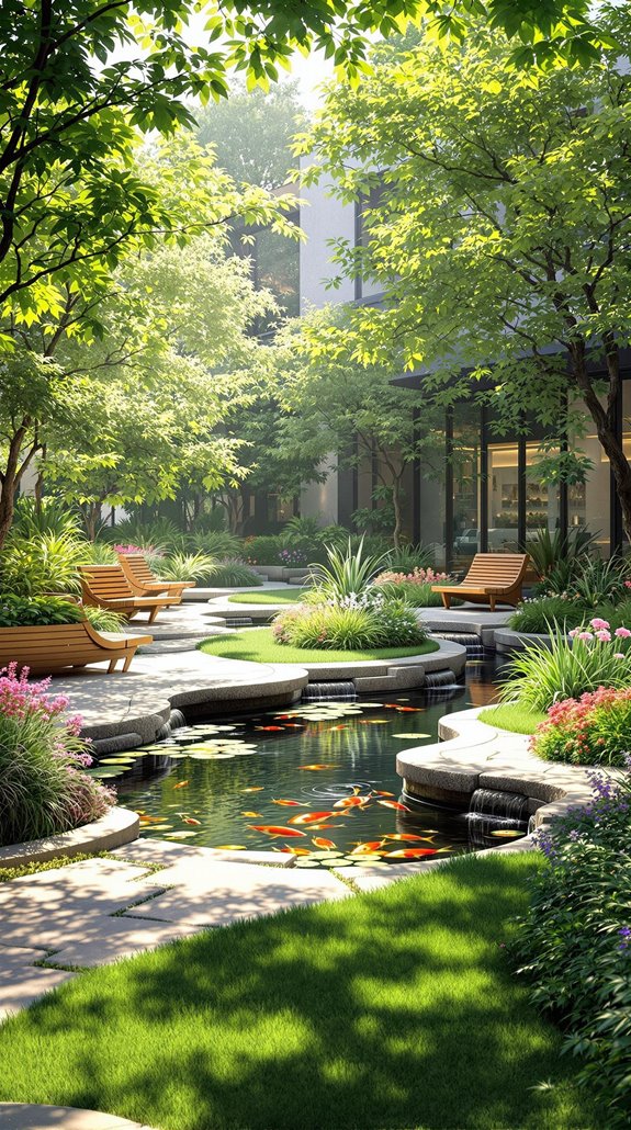 therapeutic garden for stress relief