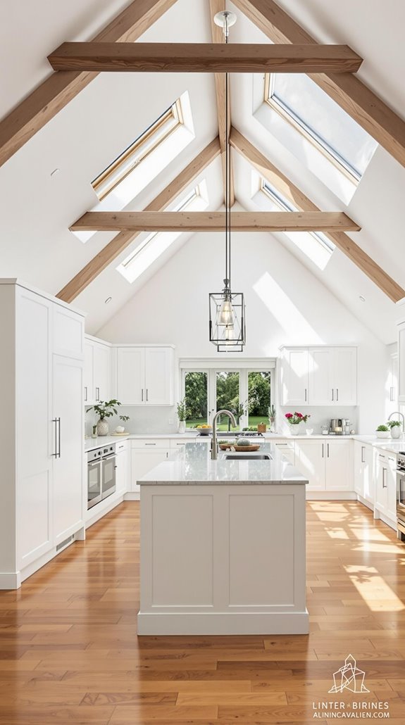 vaulted ceilings enhance kitchens
