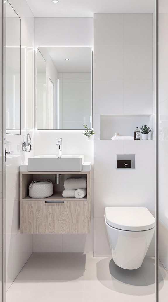 wall mounted bathroom fixtures