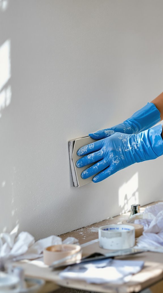 wall preparation and priming