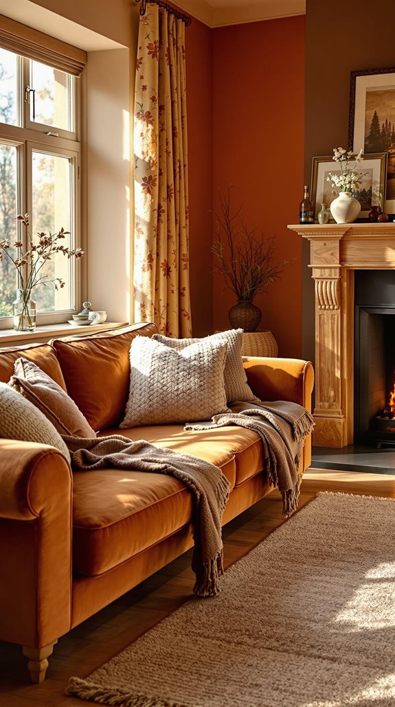 warm colour palettes enhance comfort